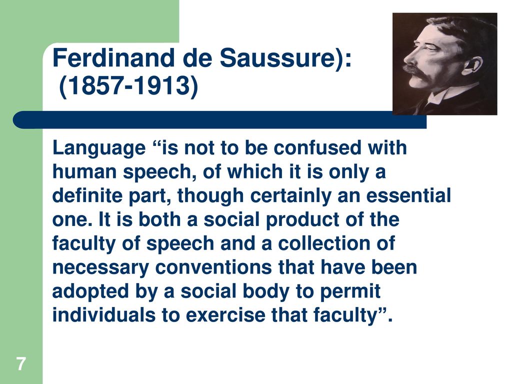 Ferdinand de Saussure): ( )