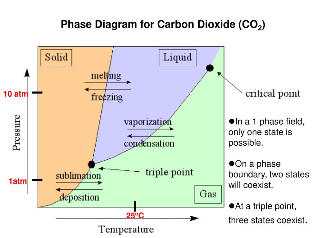 What is a phase diagram it is a map that tells us which state s of