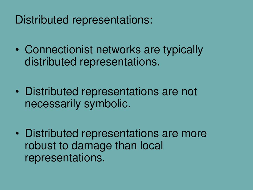 Distributed representations: