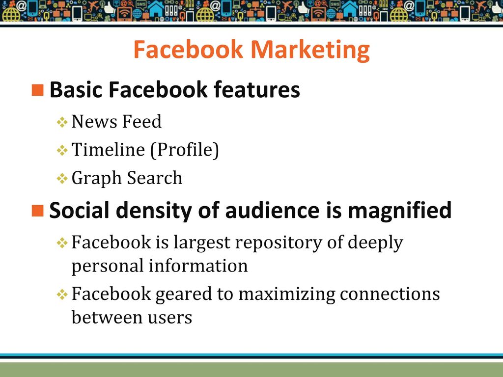 Facebook Marketing Basic Facebook features