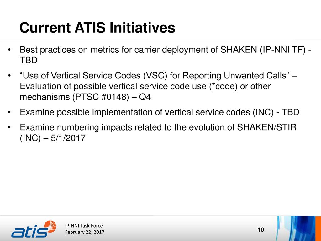 Status Update ATIS Robocalling and Caller ID Initiatives ppt download