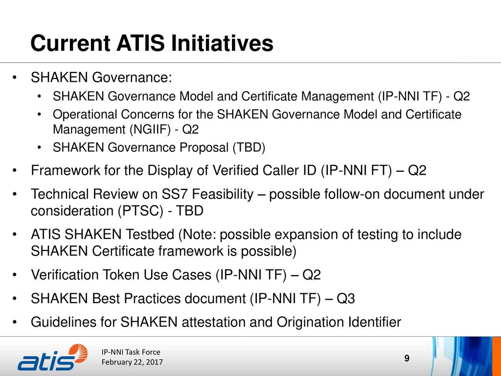 Status Update ATIS Robocalling and Caller ID Initiatives ppt download