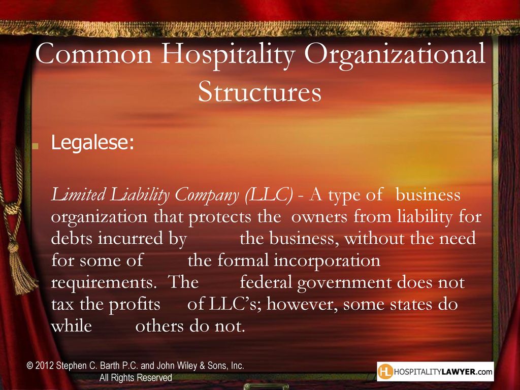 Common Hospitality Organizational Structures