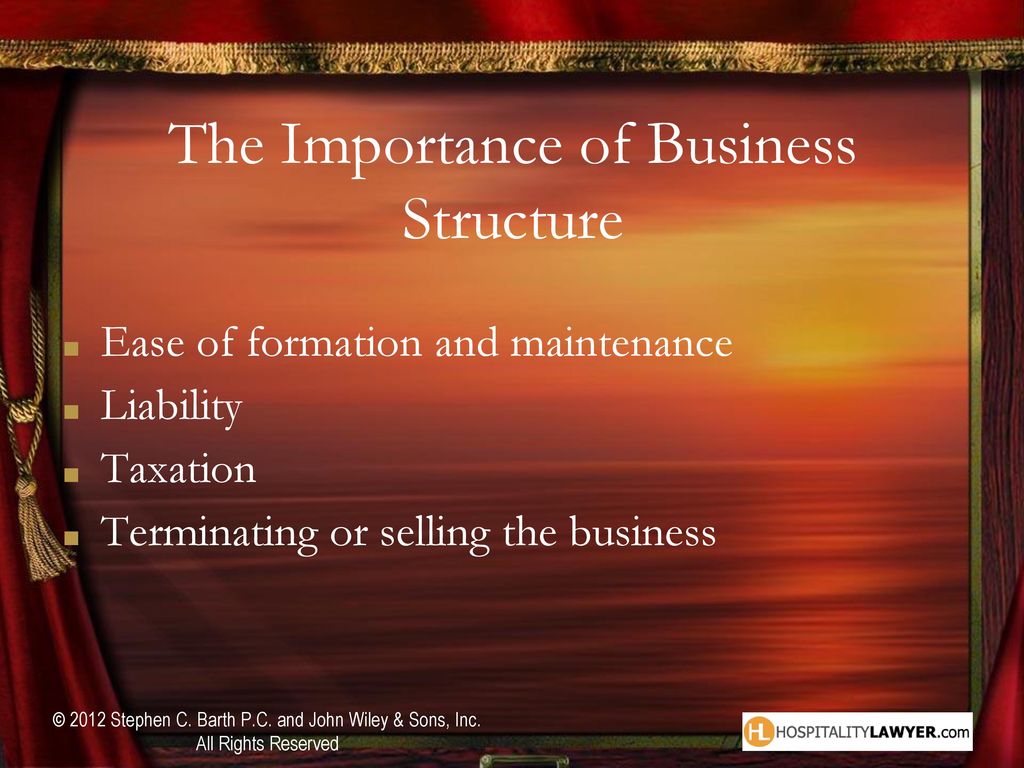 The Importance of Business Structure