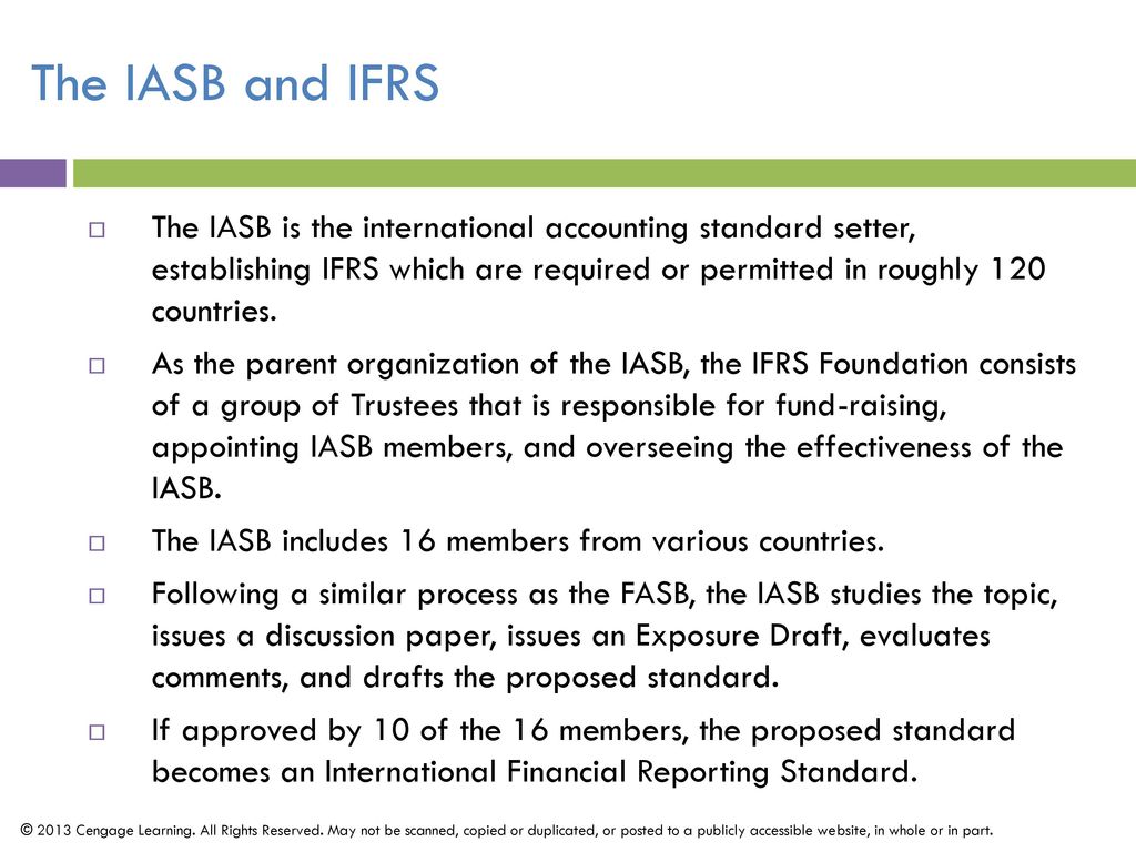The IASB and IFRS