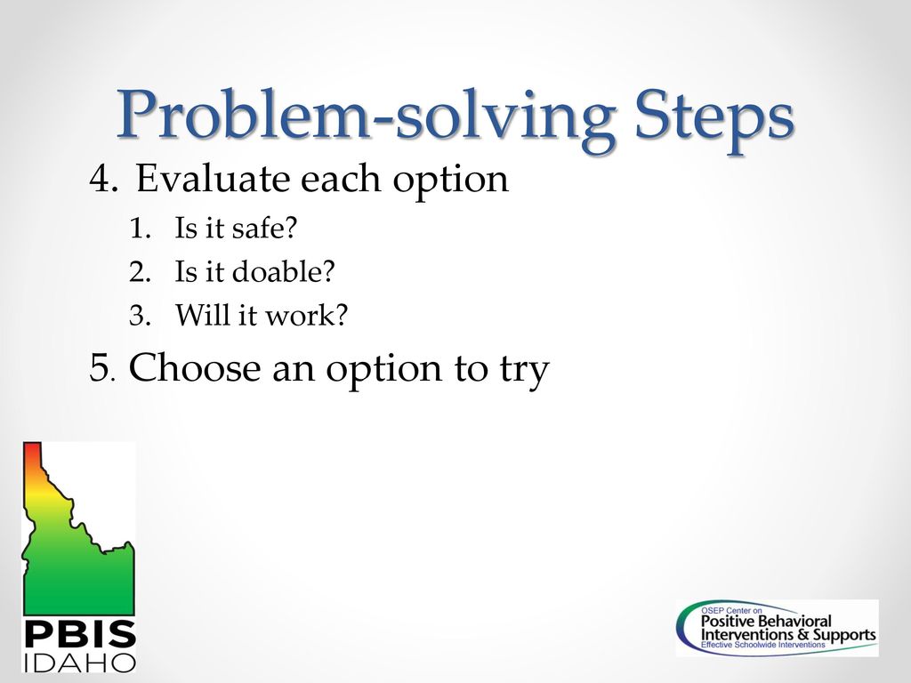 Data Based Decision Making: Evaluating the Impact of SWPBIS - ppt download