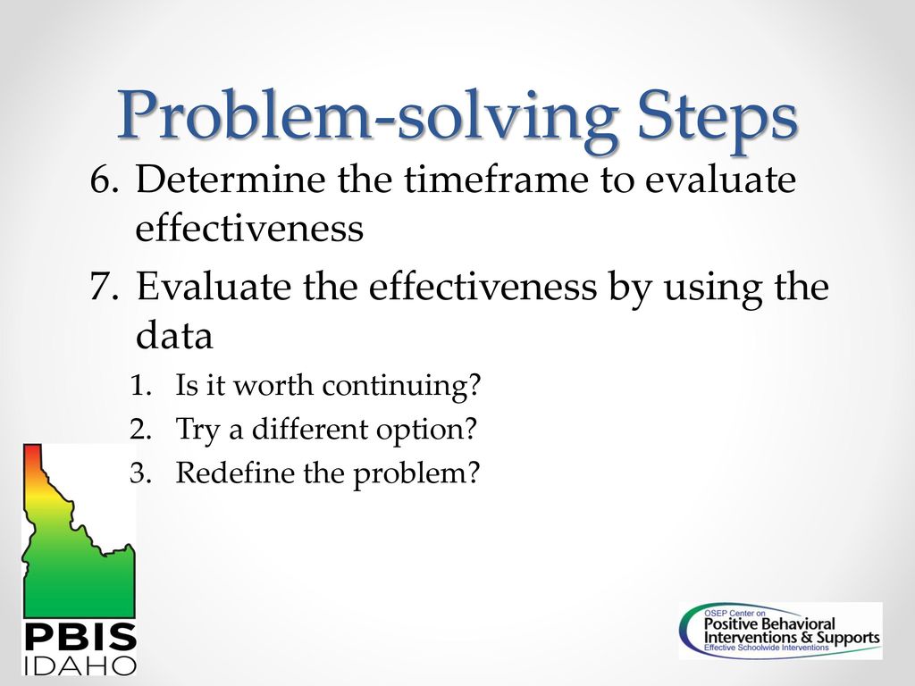 Data Based Decision Making: Evaluating the Impact of SWPBIS - ppt download