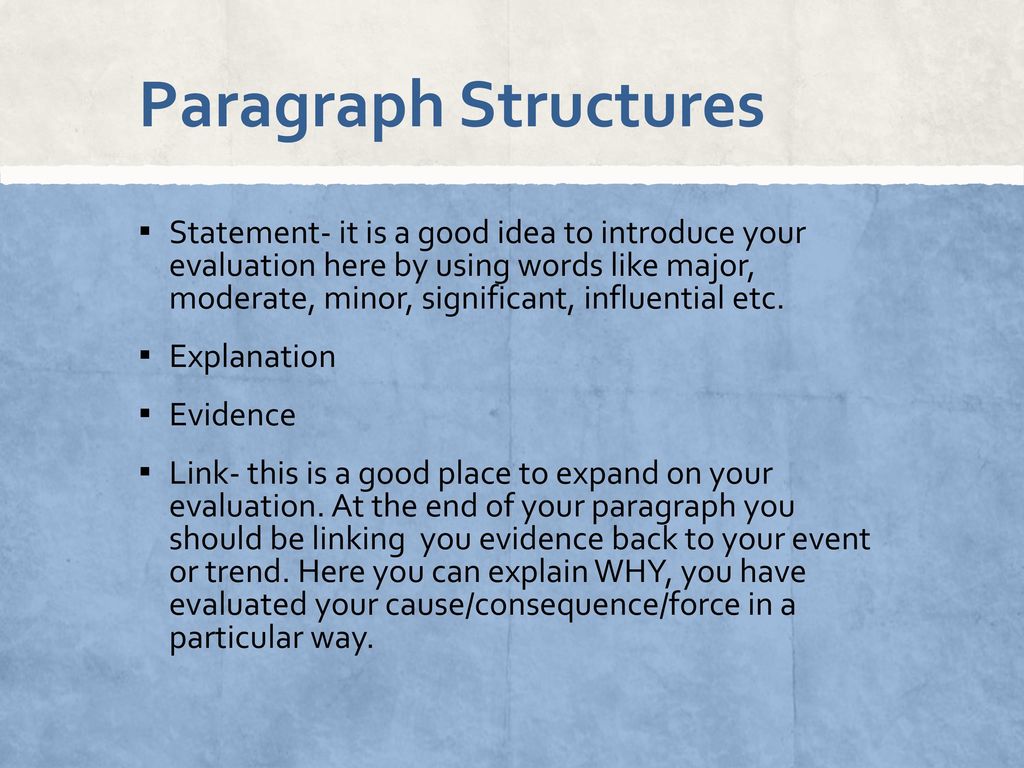 Paragraph Structures