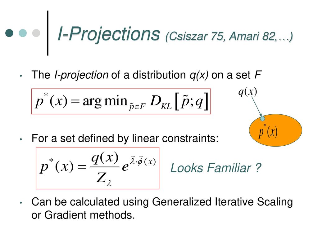 Minimum information inference ppt download