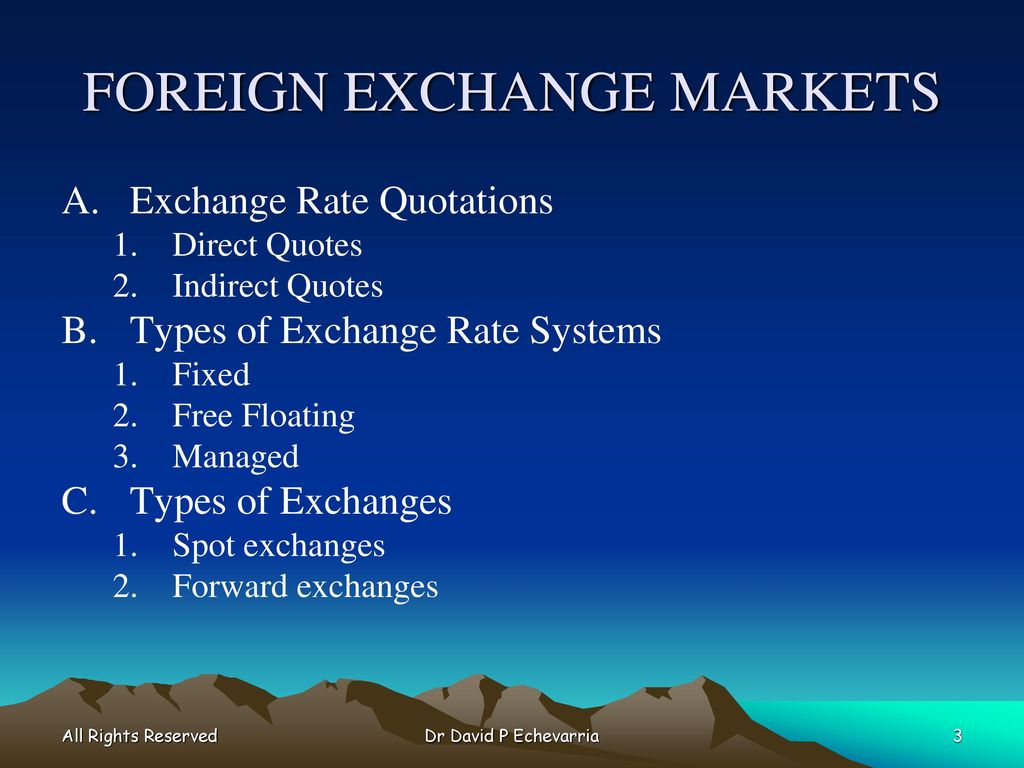 FOREIGN EXCHANGE DERIVATIVEMARKETS - Ppt Download