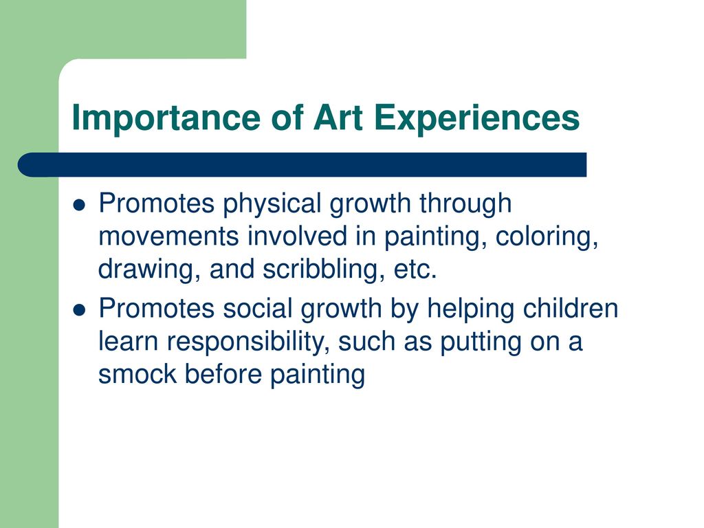 Importance of Art Experiences
