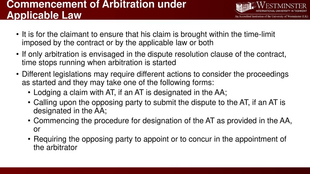 International Commercial Arbitration - ppt download