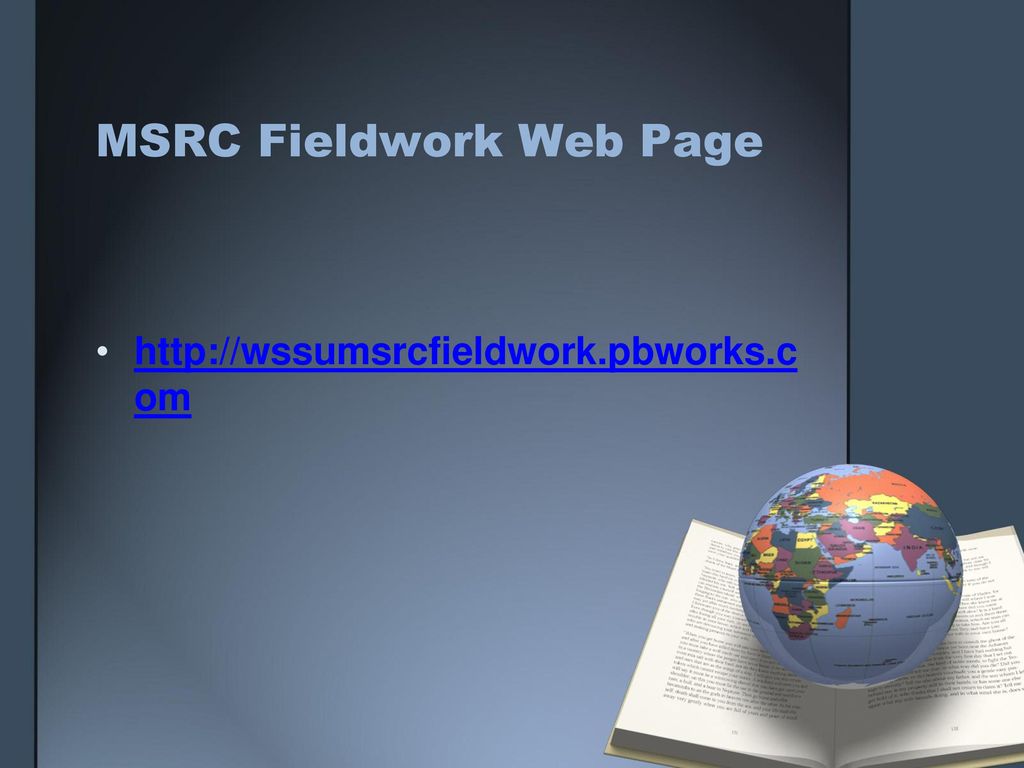 MSRC Fieldwork Web Page