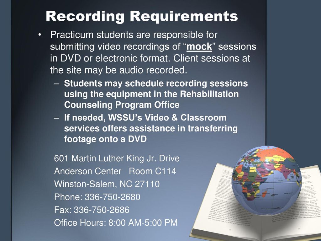 Recording Requirements