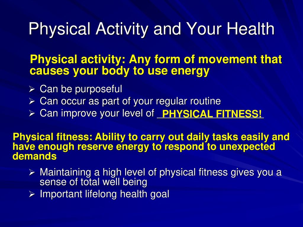 Chapter 4 Physical Activity for Life - ppt download