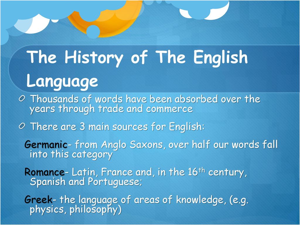 The History of The English Language