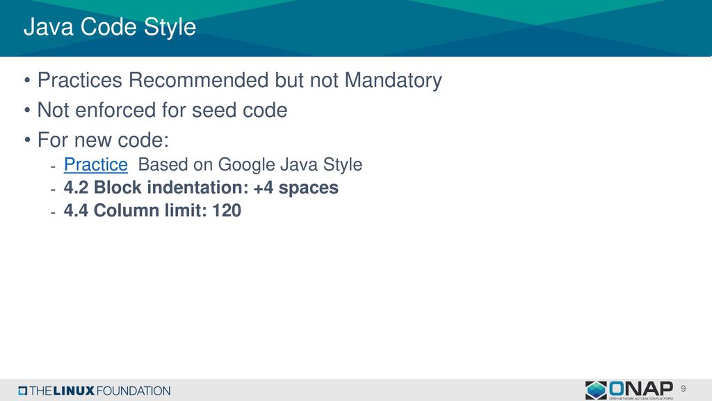 Proposal for ONAP Development Best Practices Gildas Lanilis – ONAP ...