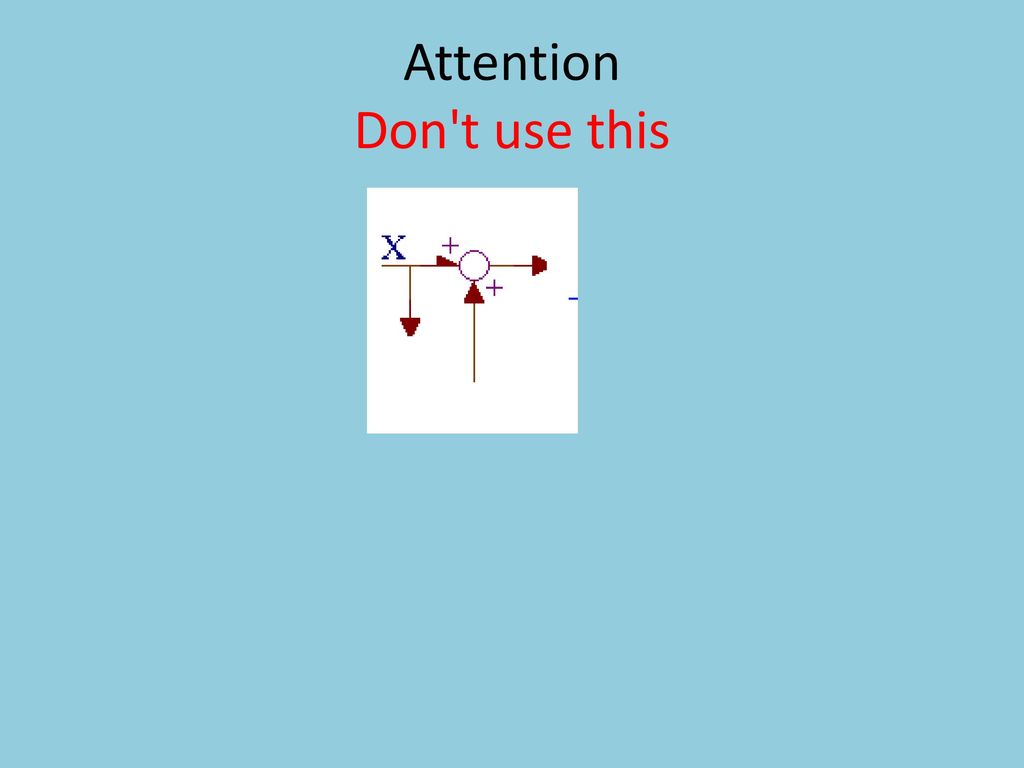 Attention Don t use this