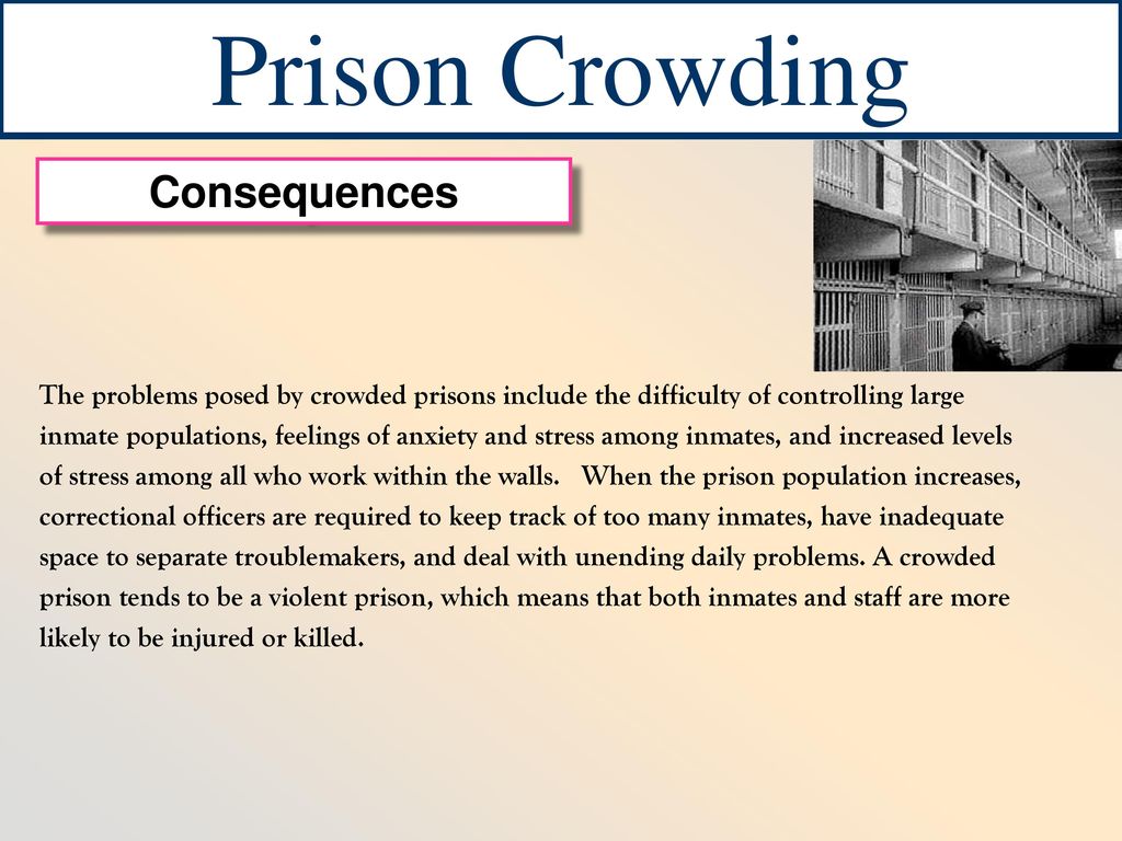 problems with overcrowding in prisons