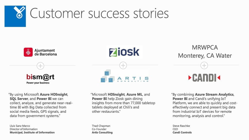 Customer success stories