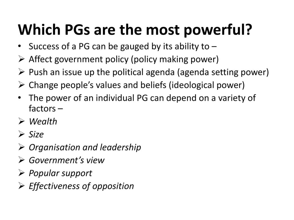 Paper 1 PRESSURE GROUPS. ppt download