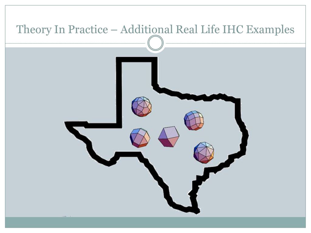 Theory In Practice – Additional Real Life IHC Examples