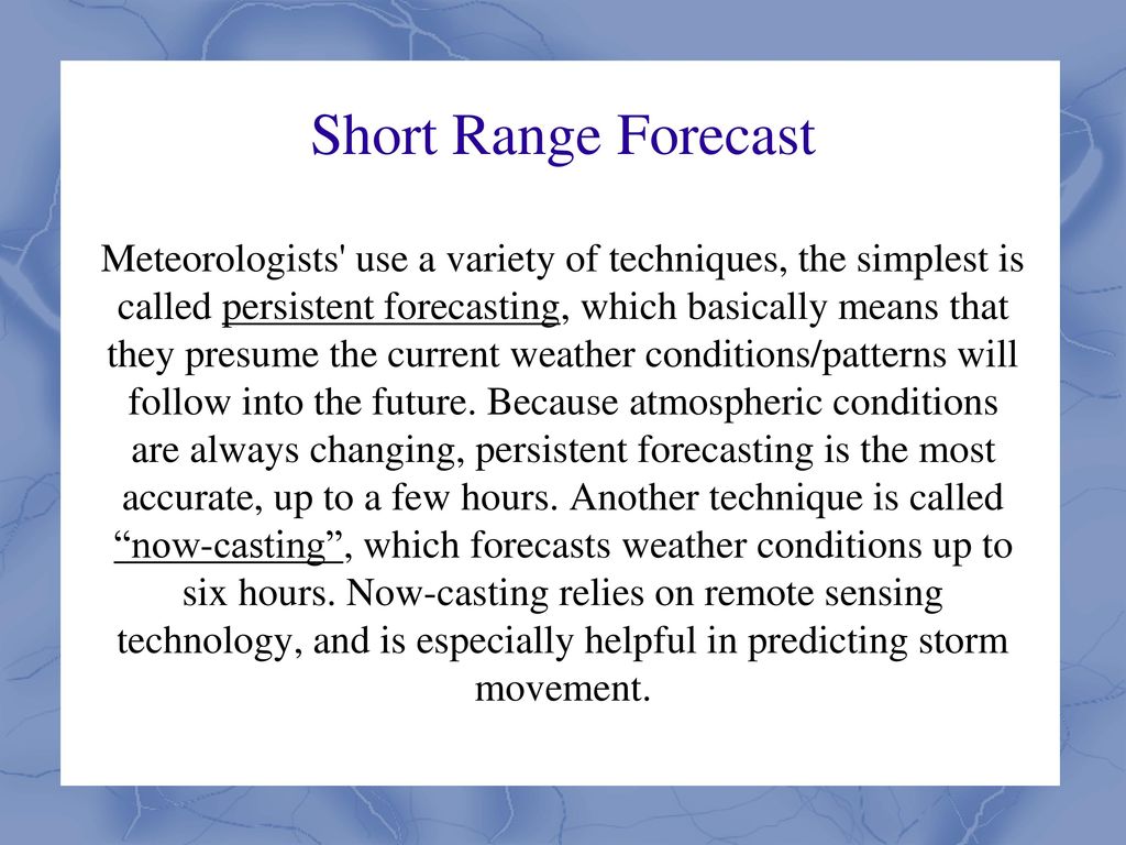 Meteorology and Weather Forecasting - ppt download