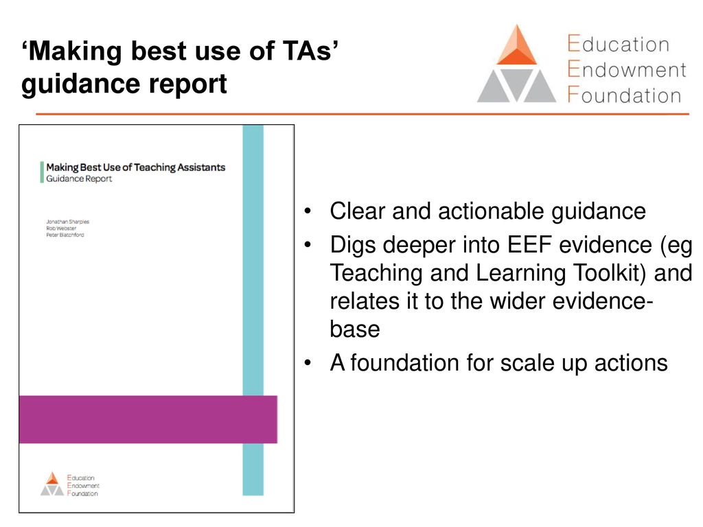 Dissemination and is key EEF's impact. - ppt download