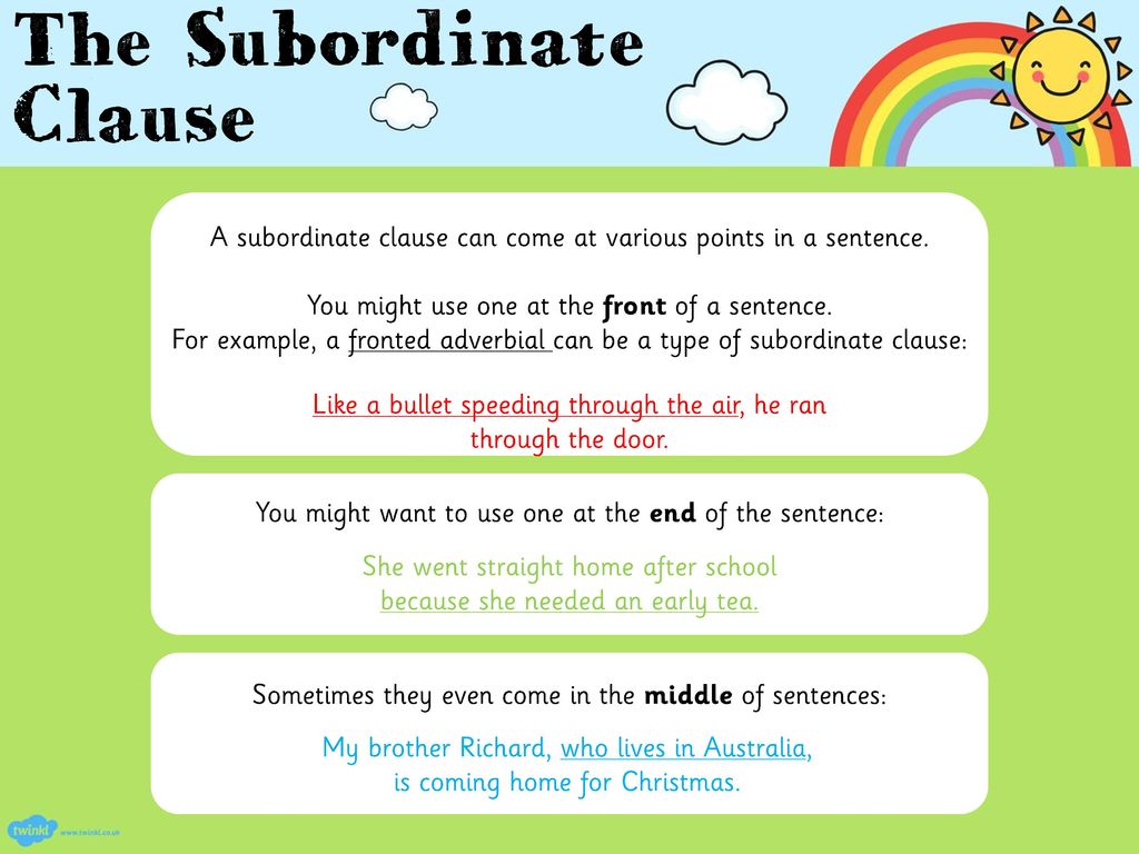 What Is Subordinate Clause With Example - KNOW IT INFO