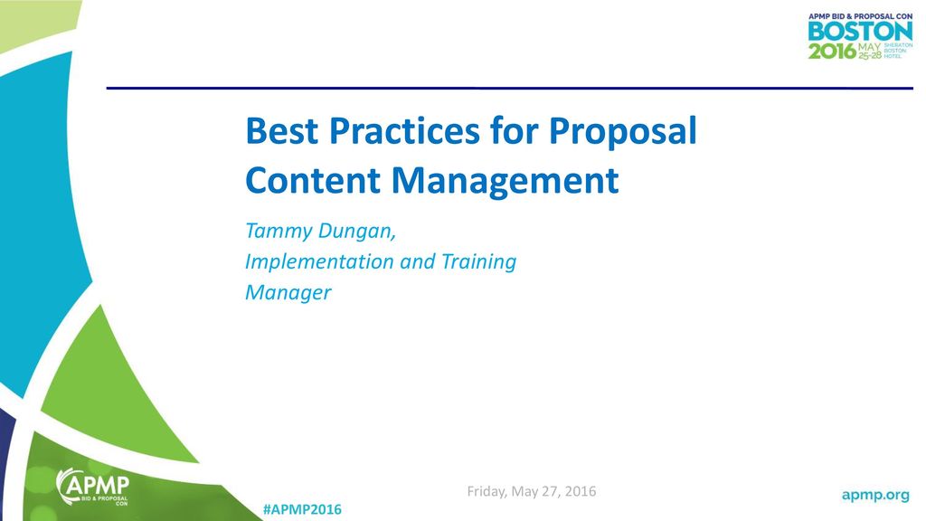 Best Practices for Proposal Content Management - ppt download