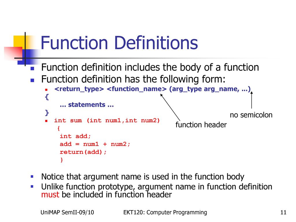 EKT120: Computer Programming - ppt download