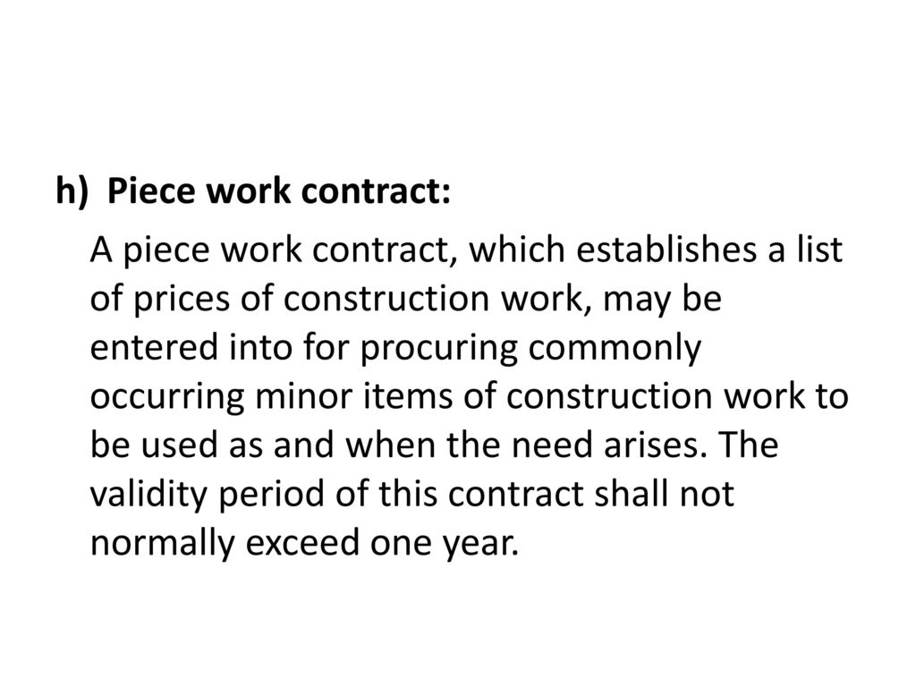 Chapter 22 Contract Management. - ppt download With Regard To piecework agreement template