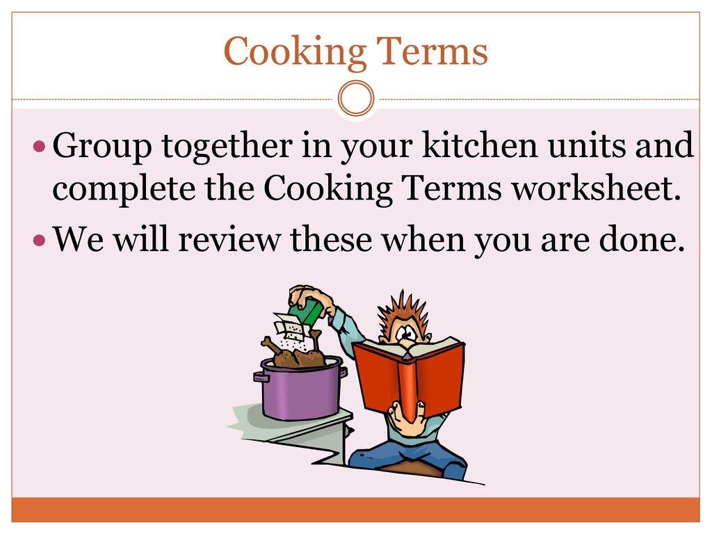 Recipes And Cooking Terms Ppt Download