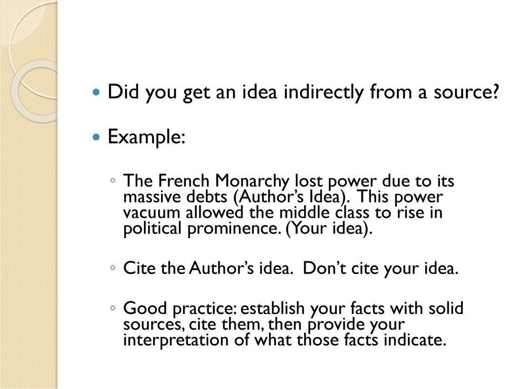 how to cite sources in french