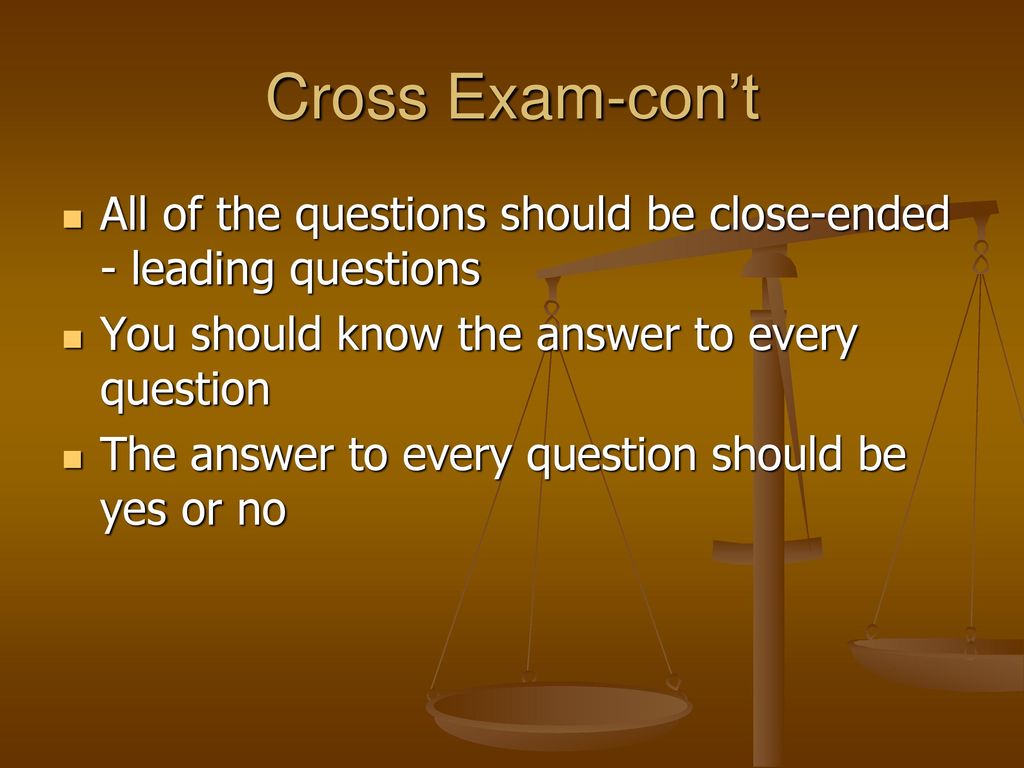Direct Examination Direct is when you tell your side of the story ppt
