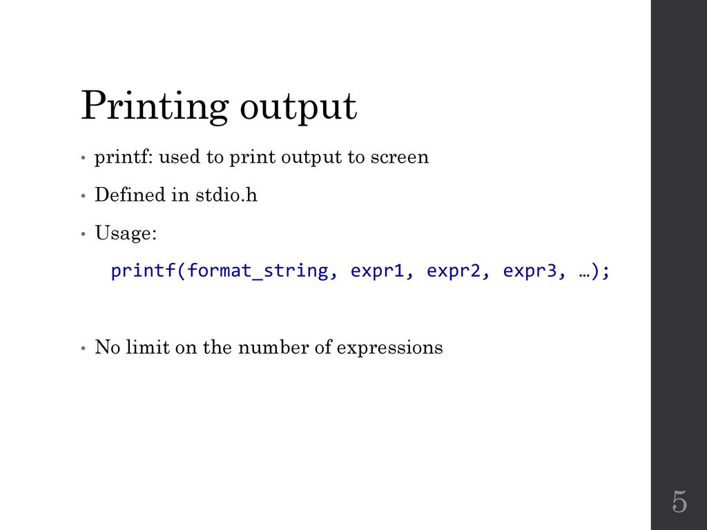 Formatted Input and Output - ppt download