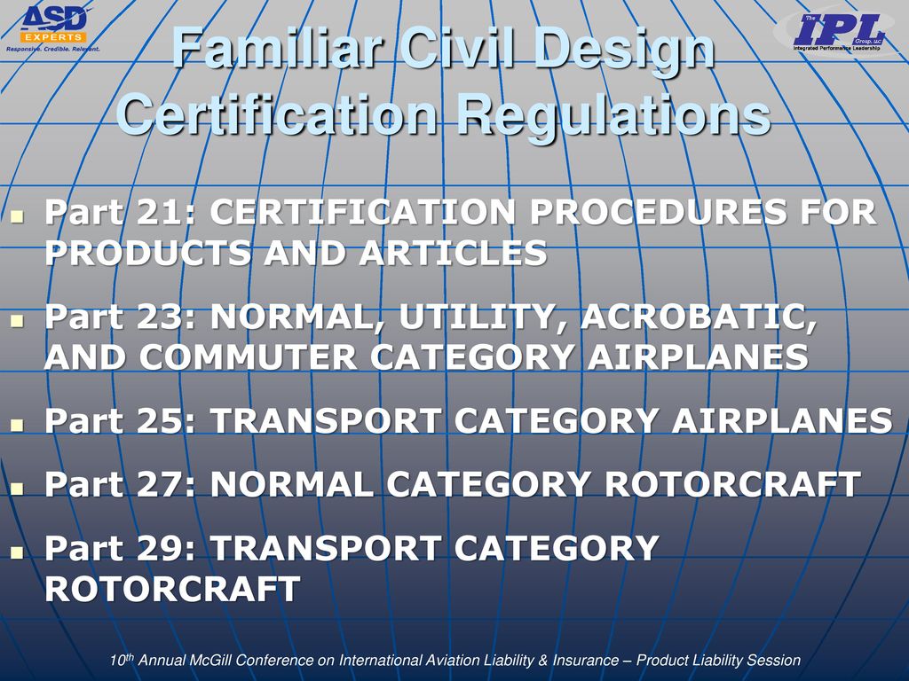 Familiar Civil Design Certification Regulations