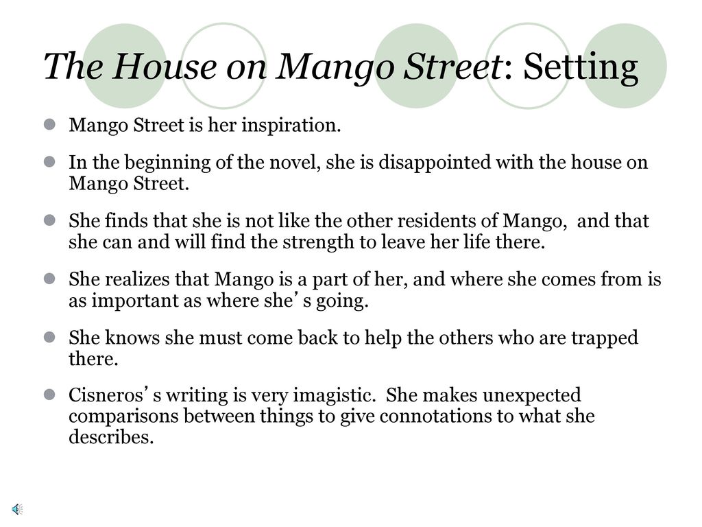 the house on mango street plot