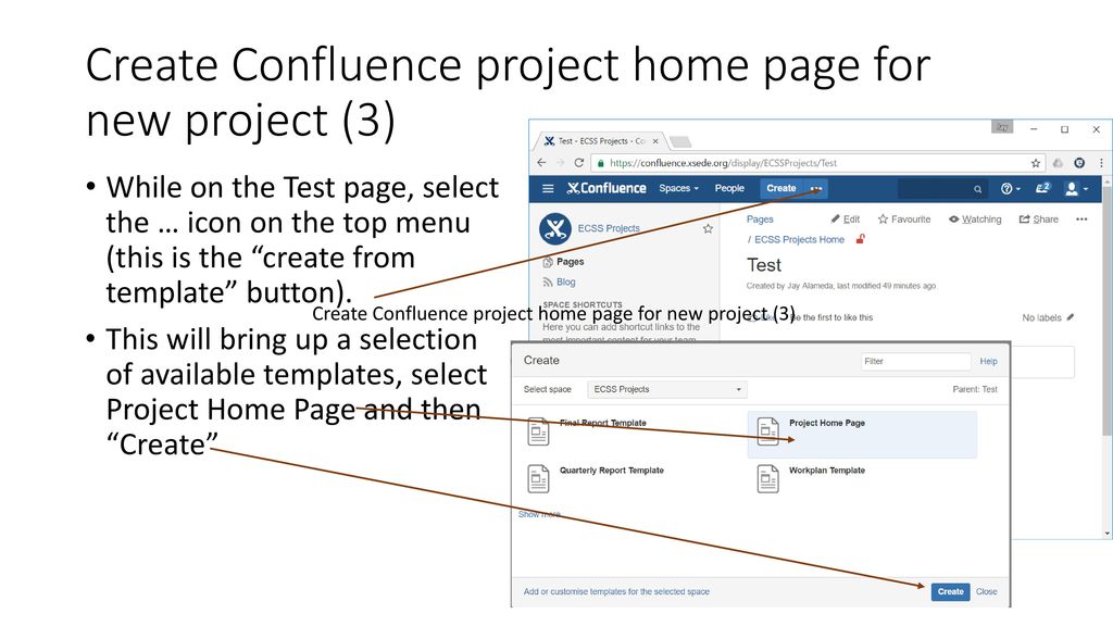 Create Confluence project home page for new project (3)