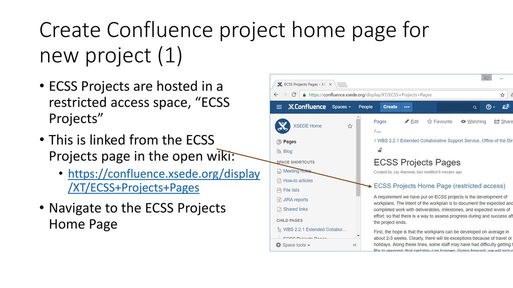 Create Confluence project home page for new project (1)