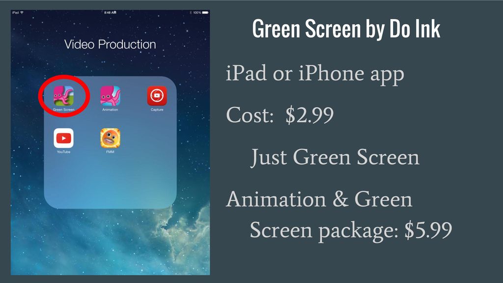 Green Screen Made Easy with 1 iPad - ppt download
