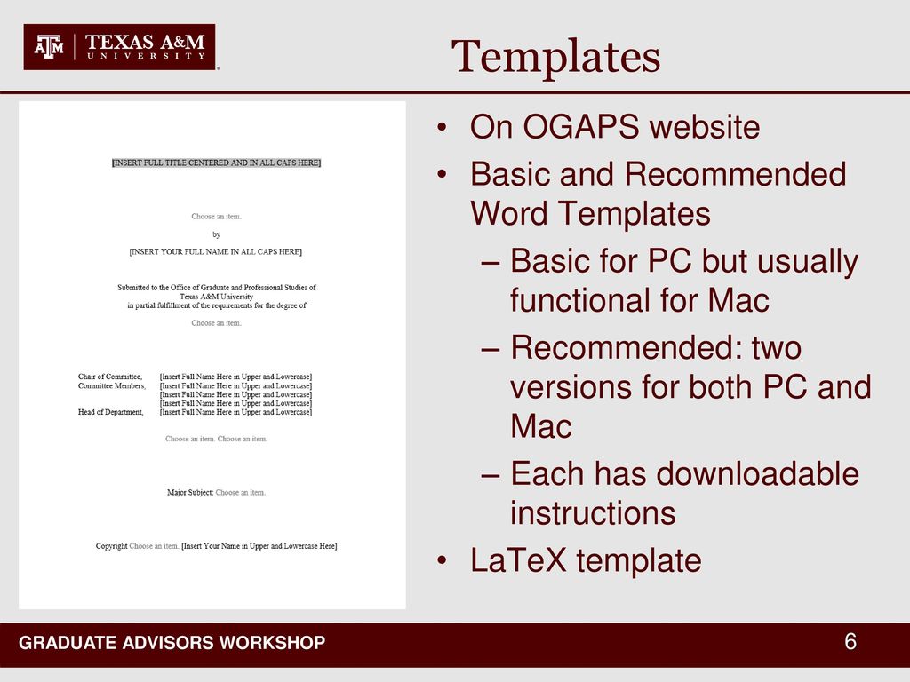 Tamu Ogaps Dissertation Template Telegraph Tamu Ogaps Dissertation Template Telegraph
