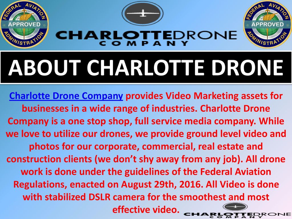 Video and Media Production Company Charlotte, NC Drones ppt download