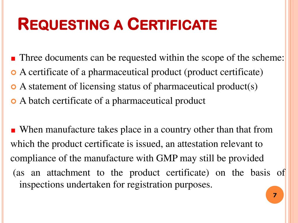 Who Certification Scheme On The Quality Of Pharmaceutical Products WHO CERTIFICATION SCHEME AND NABL GUIDE LINES - ppt download