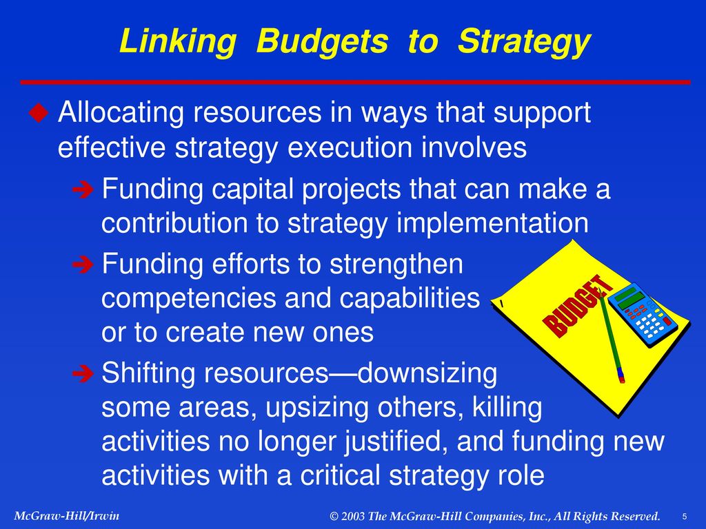CHAPTER 12 IMPLEMENTING AND EXECUTING STRATEGY: BUDGETS, POLICIES, BEST ...