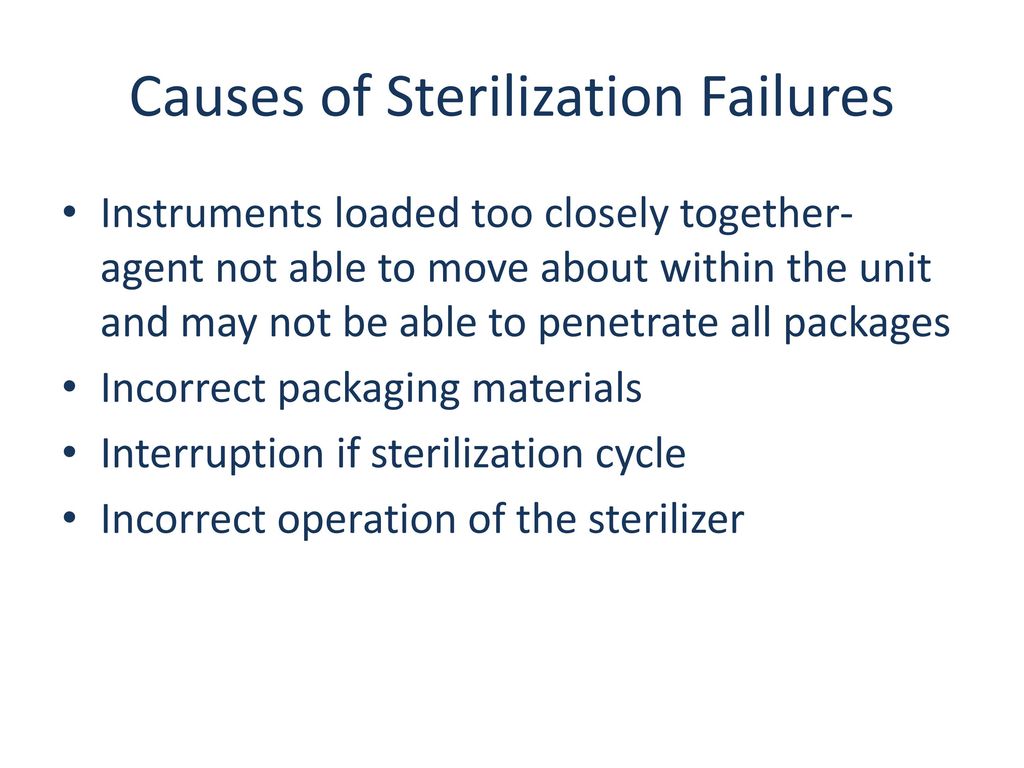 5 Causes of Autoclave Sterilization Failure
