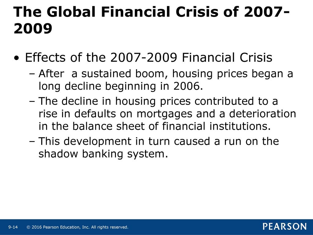Reasons for financial crisis in 2008 marr definition