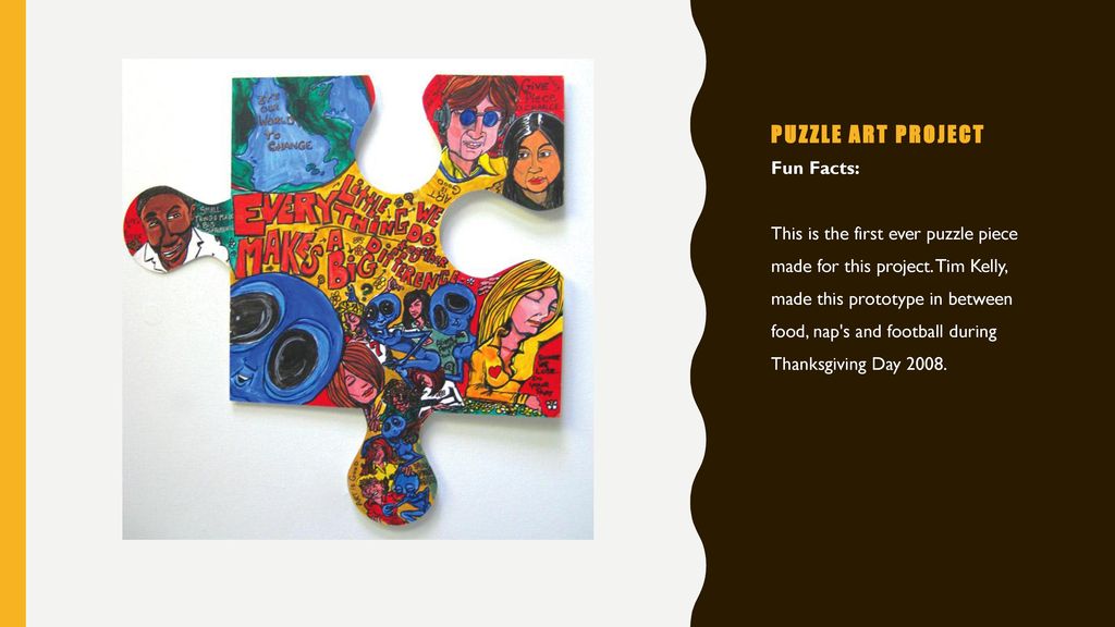 Puzzle Installation & Collaborative Project - Tim Kelly, artist