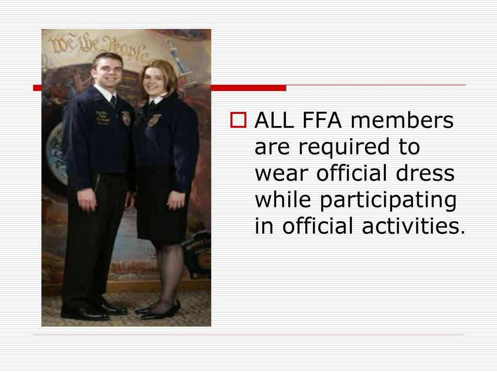 official dress ffa