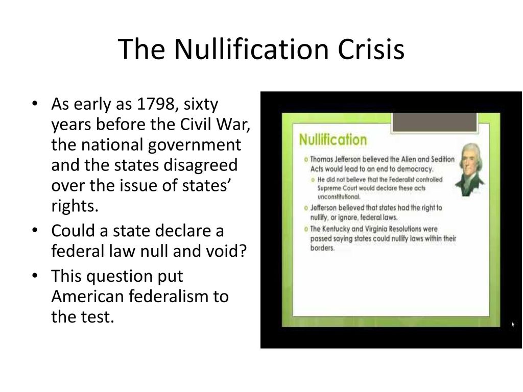 The Nullification Crisis ppt download The Nullification Crisis ppt download